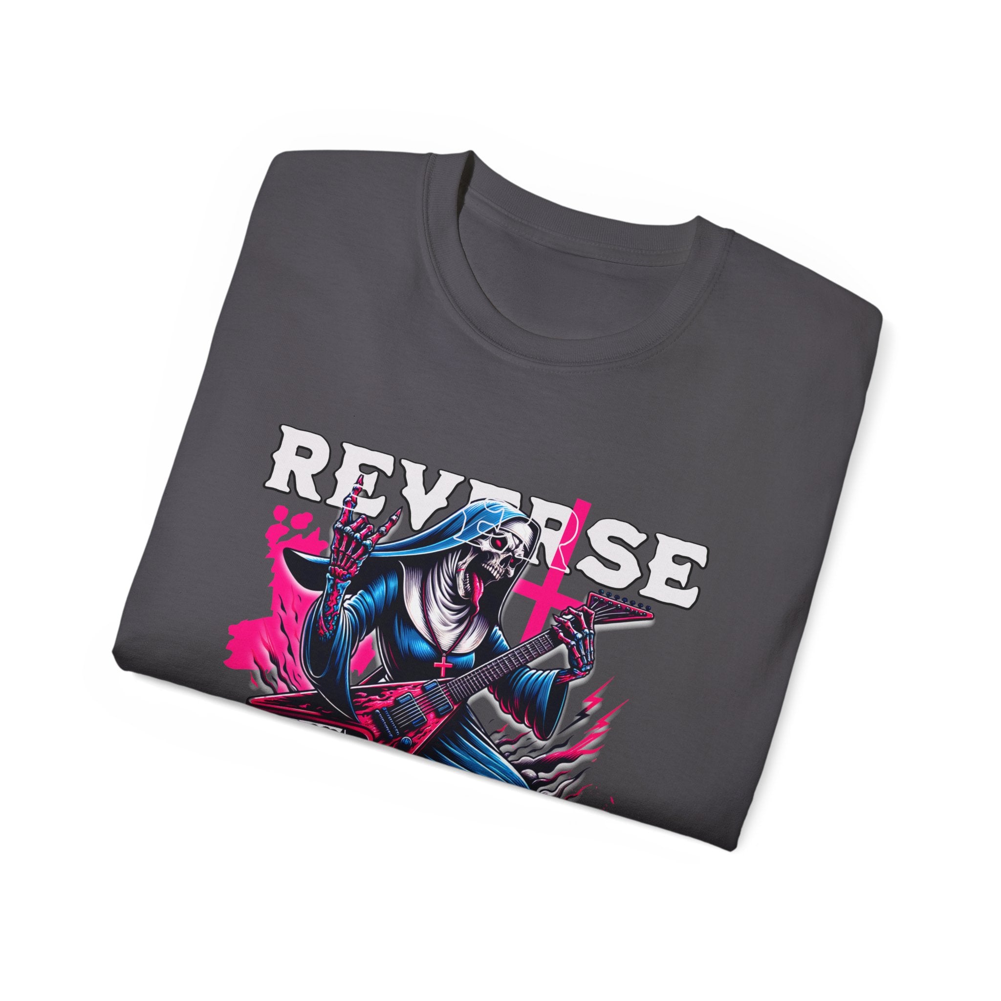 Reverse Exorcism - Unisex Cotton Tee (Front) - Damned Threads